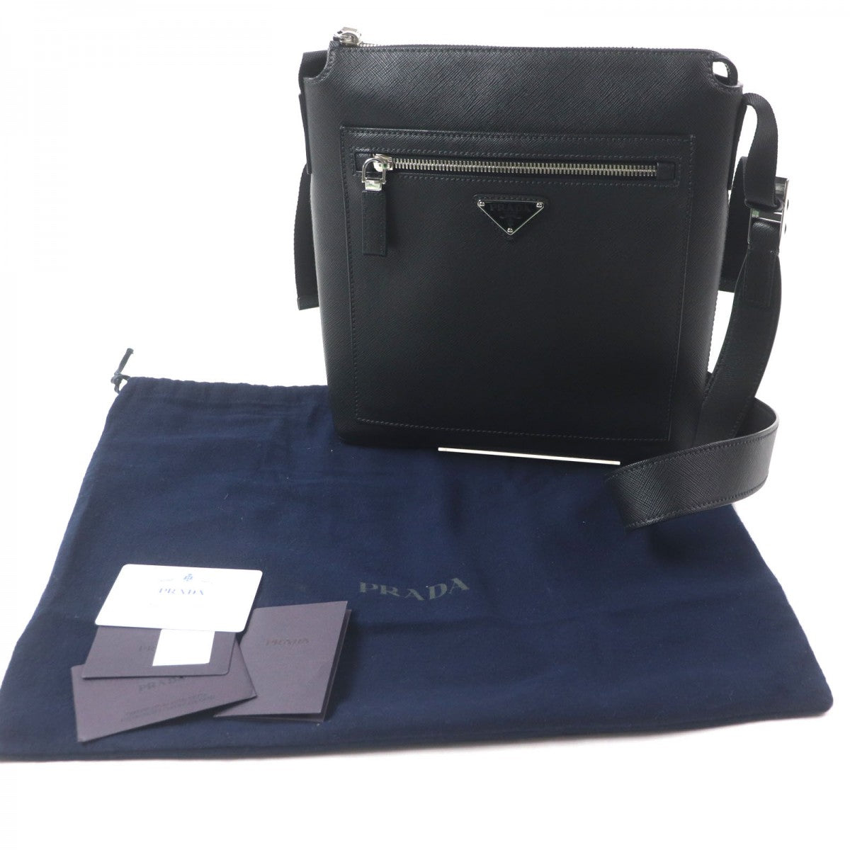 PRADA Shoulder Bag 2VH062 Main: Saffiano leather black mens
