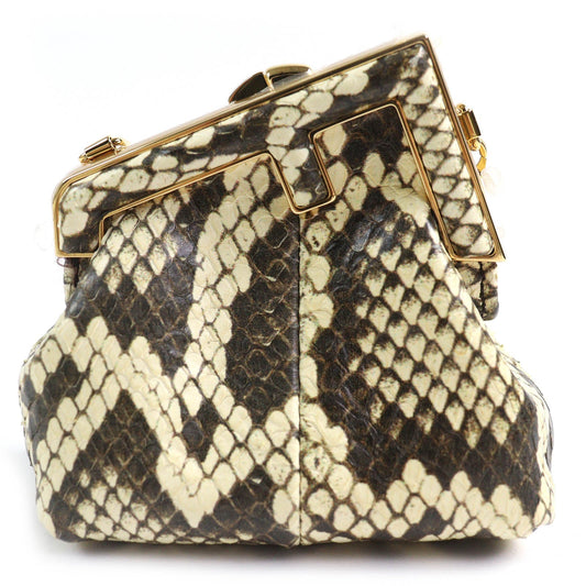 Fendi FENDI FIRST NANO Python chain pouch