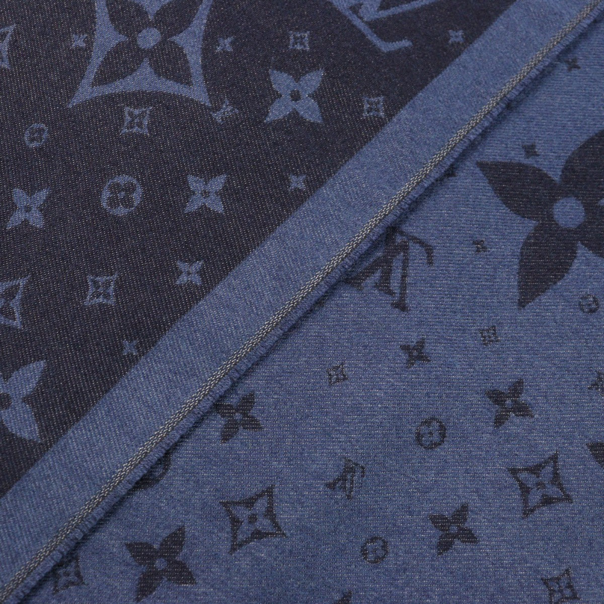 LOUIS VUITTON Stall Main: 50% silk, Main: 50% wool Navy blue mens