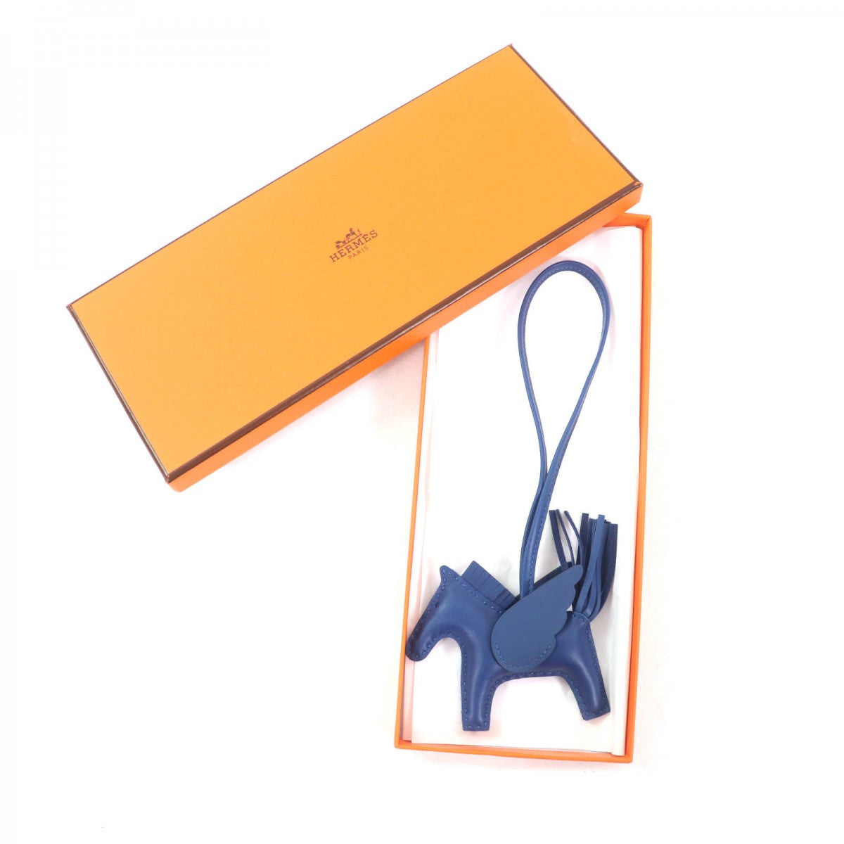 HERMES Bag charm Anyo Miro blue Rodeo PM