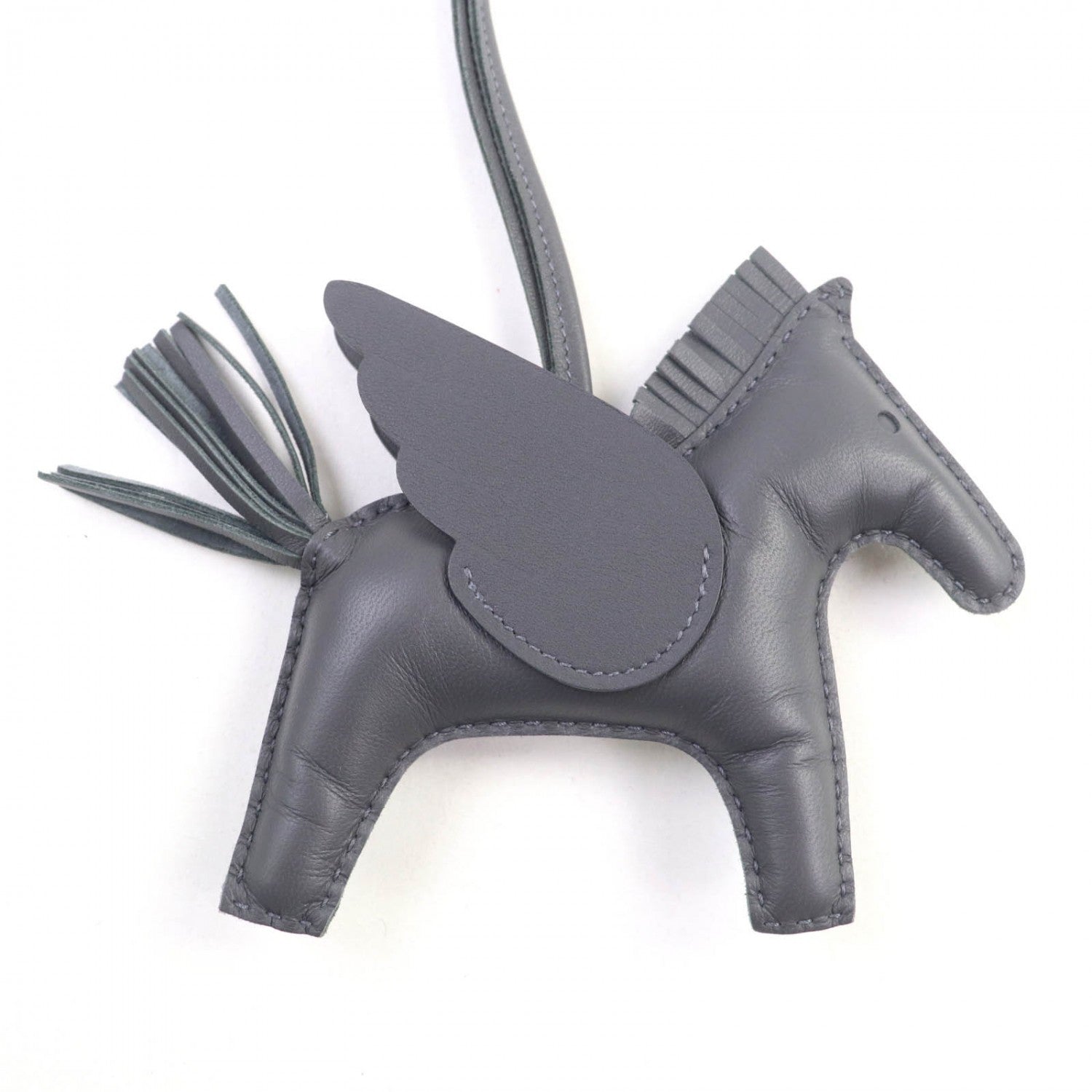 HERMES Bag charm Anyo Miro gray Rodeo Charm Pegasus MM