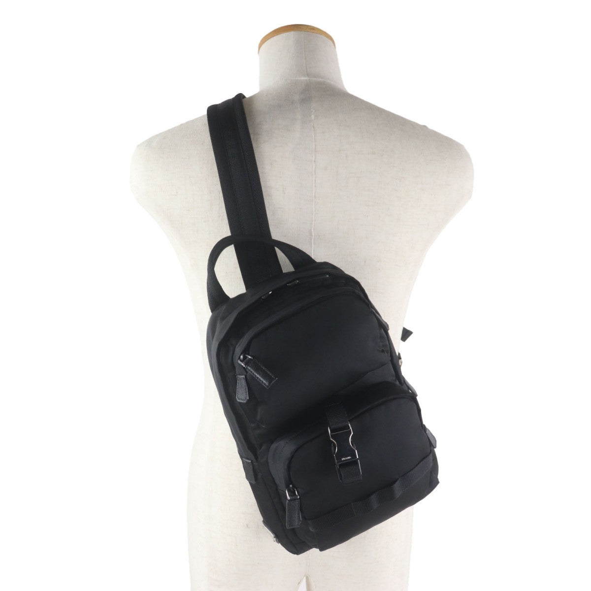 PRADA Shoulder Bag 2VZ013 Nylon black Test
