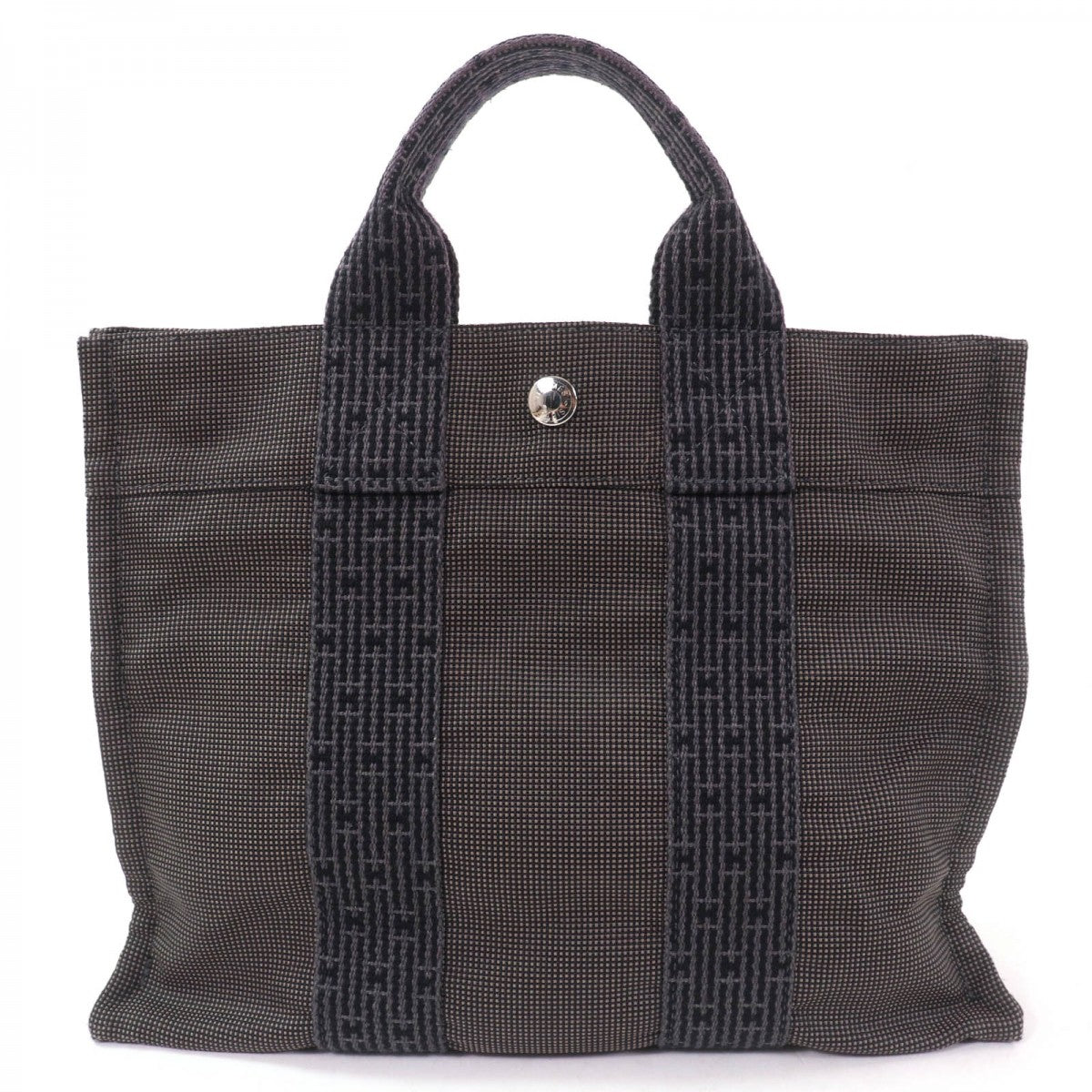 HERMES Tote Bag polyamide gray Her Line PM