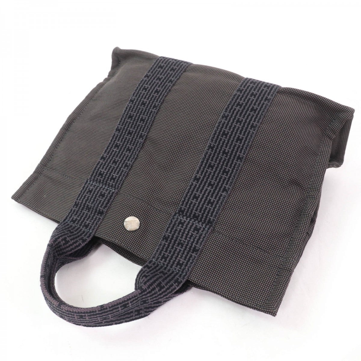 HERMES Tote Bag polyamide gray Her Line PM