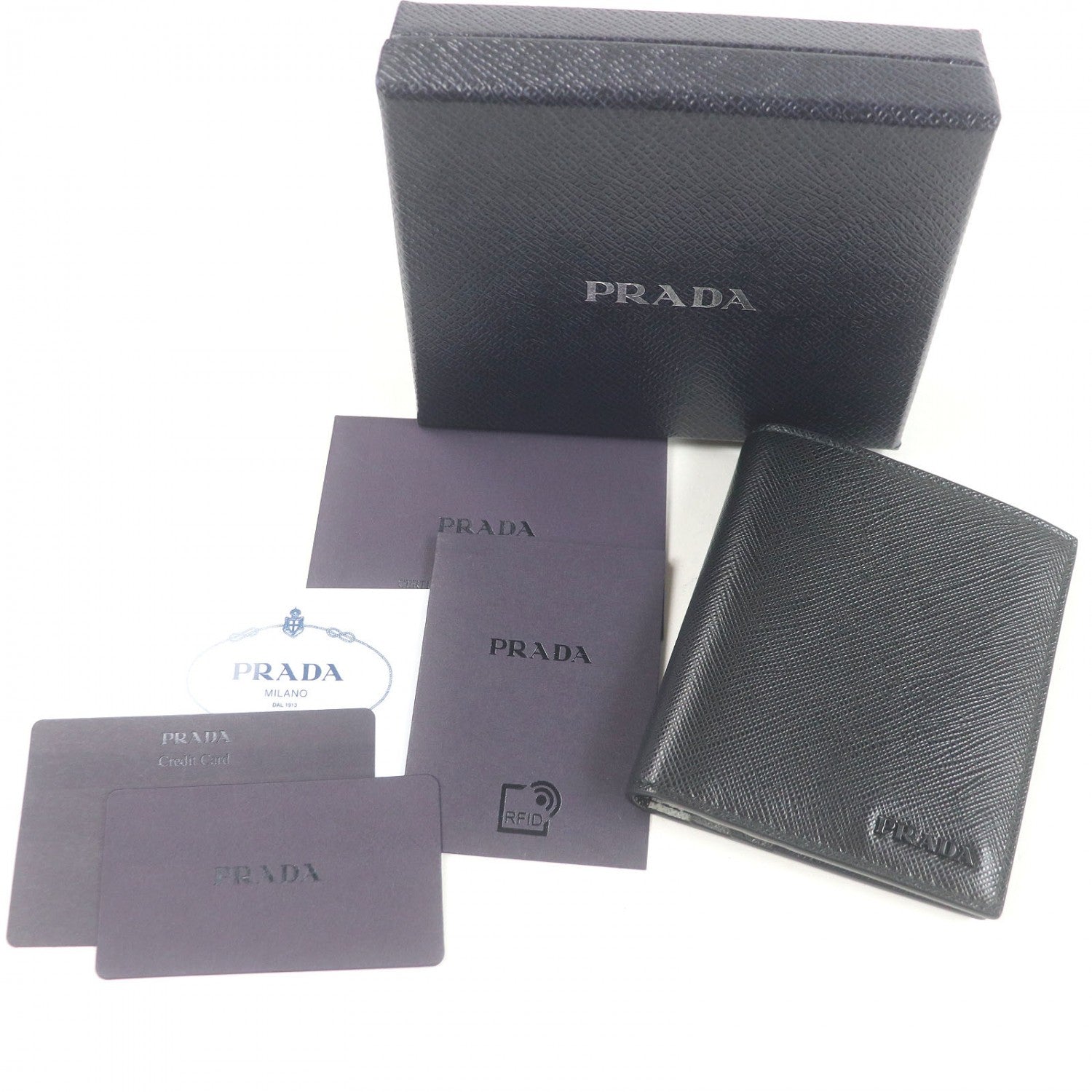 PRADA Card Case 2MO004 Safiano leather Nero