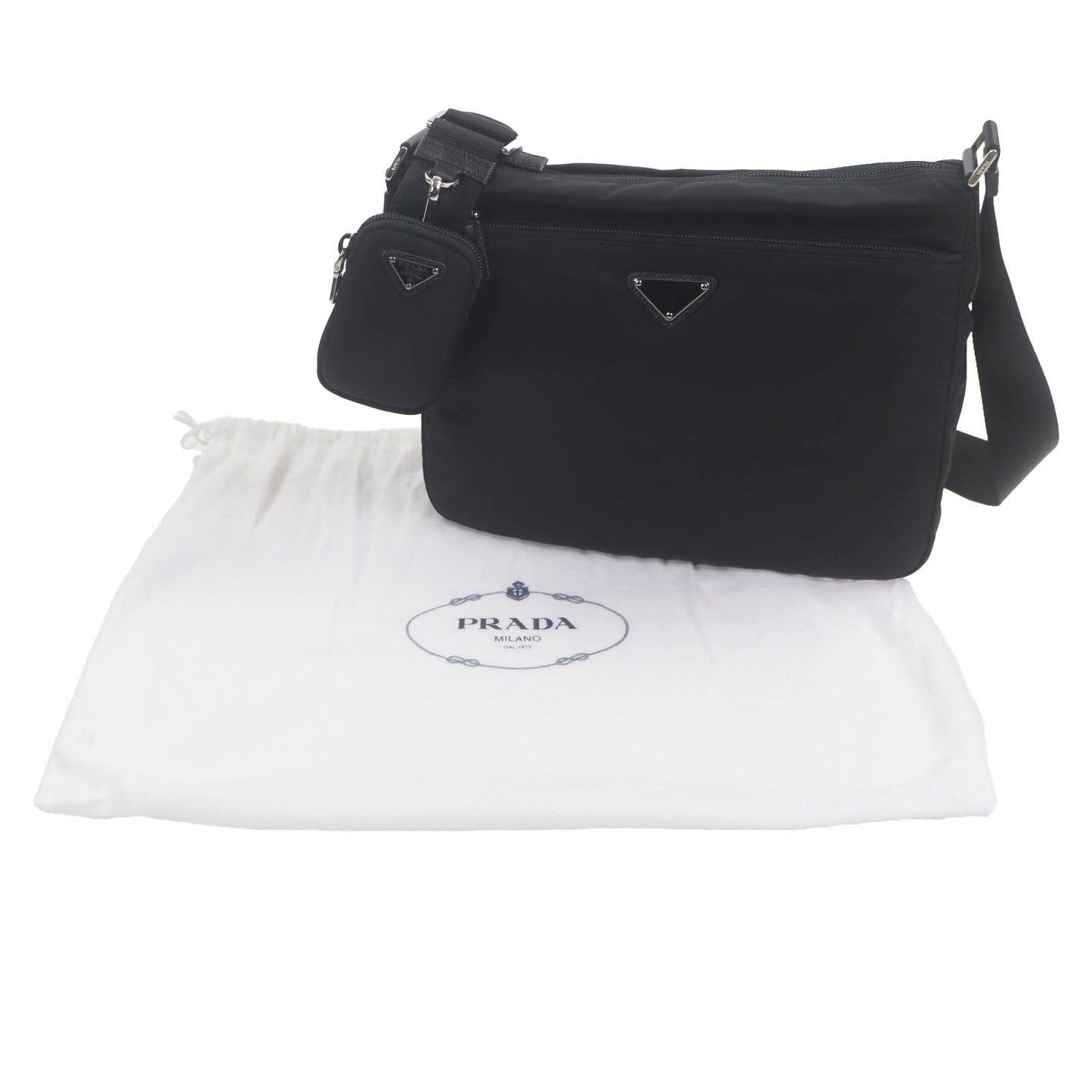 Prada 1BC421 Nylon Shoulder Bag