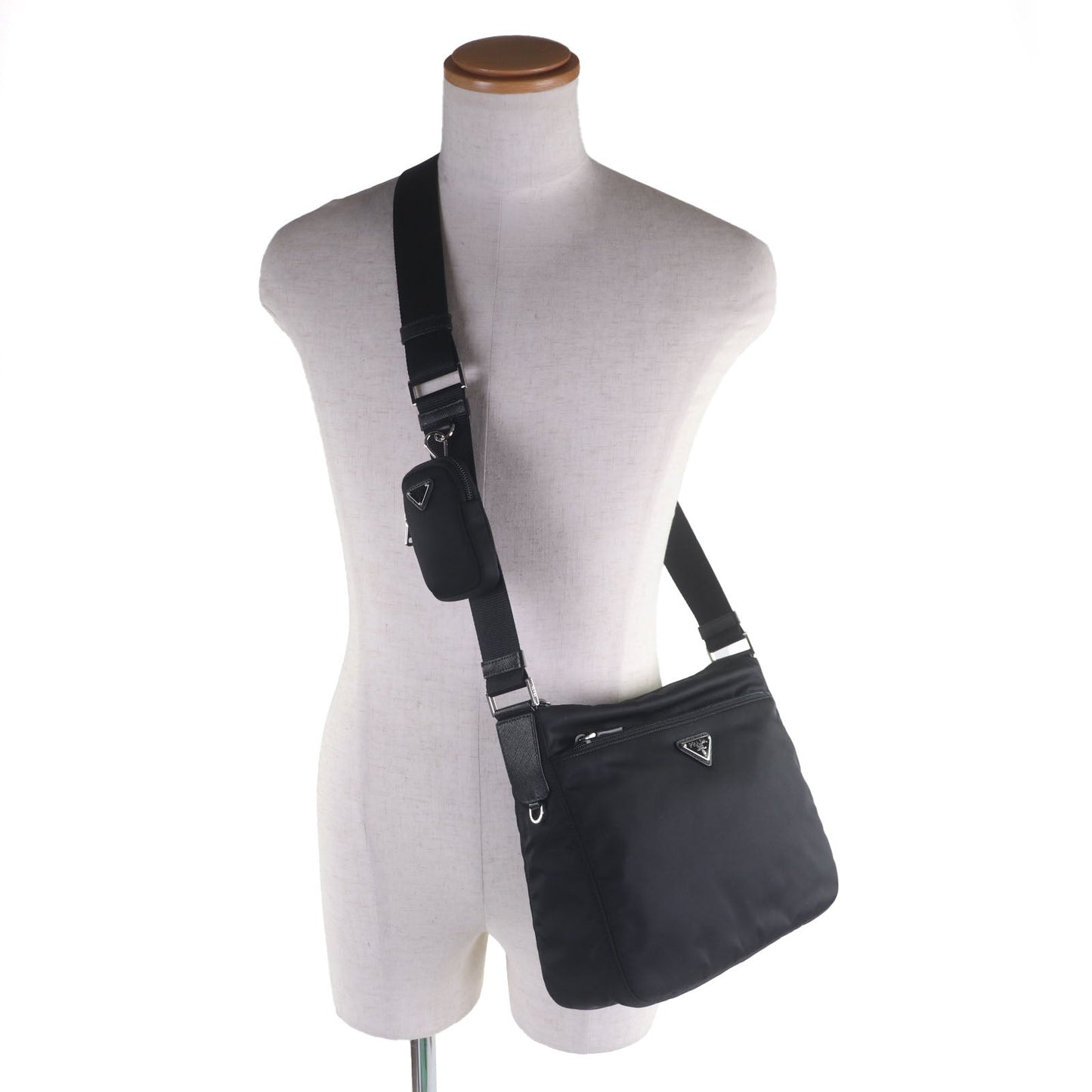 Prada 1BC421 Nylon Shoulder Bag
