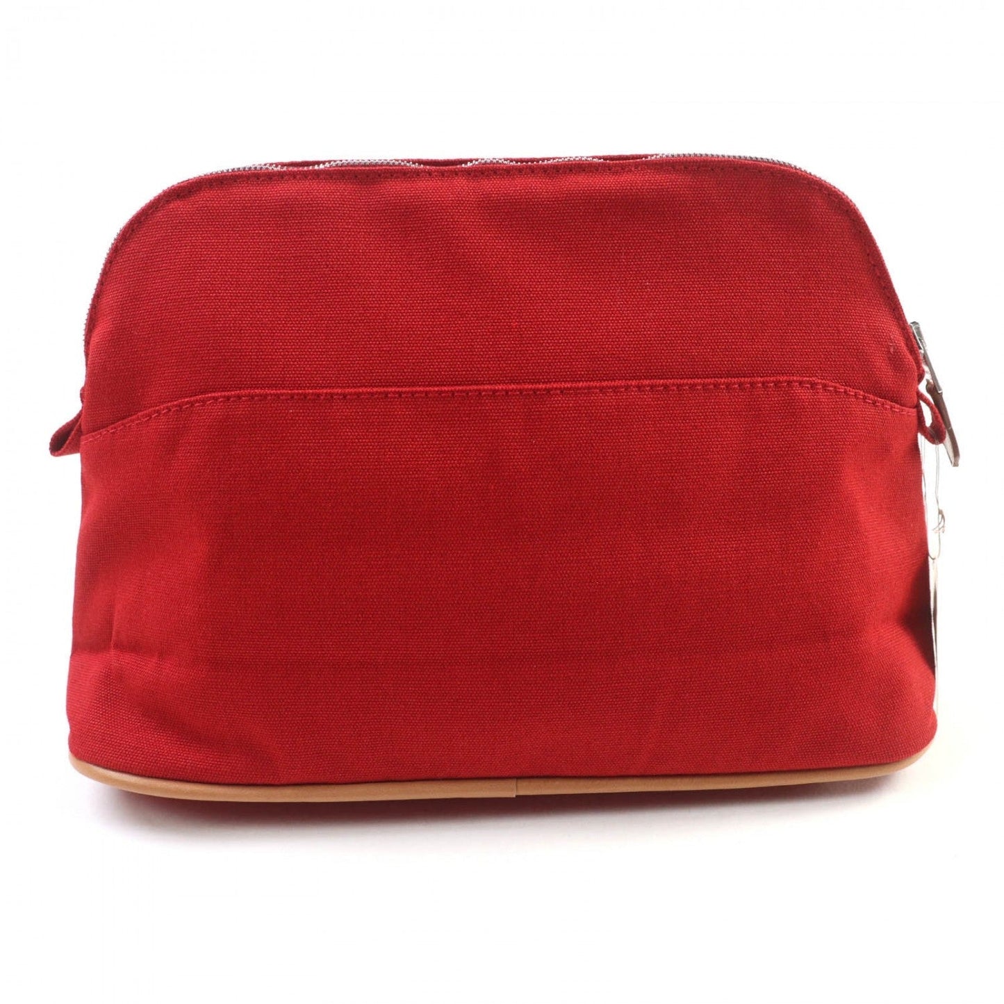 HERMES Pouch cotton Red Bored pouch MM