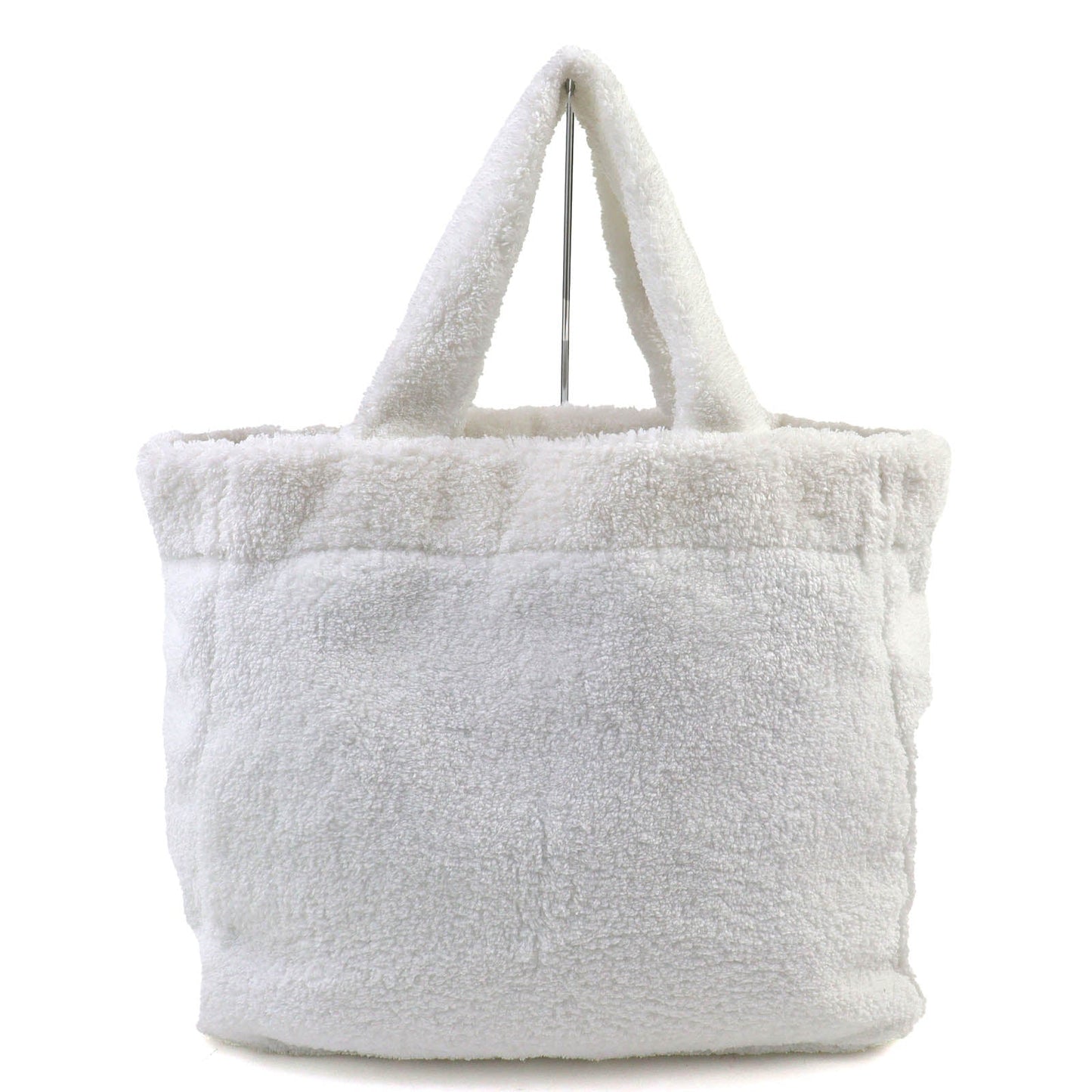 Prada SPUGNA Triangle Logo Terry Tote Bag