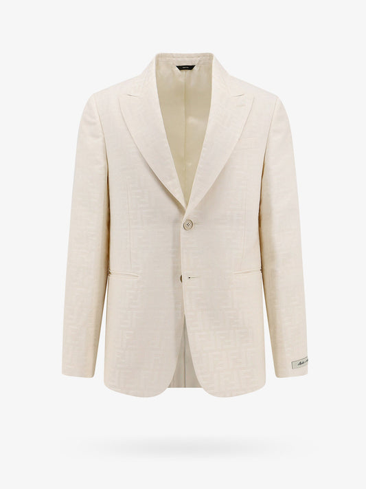 Fendi Man Fendi Man White Blazers E Vests