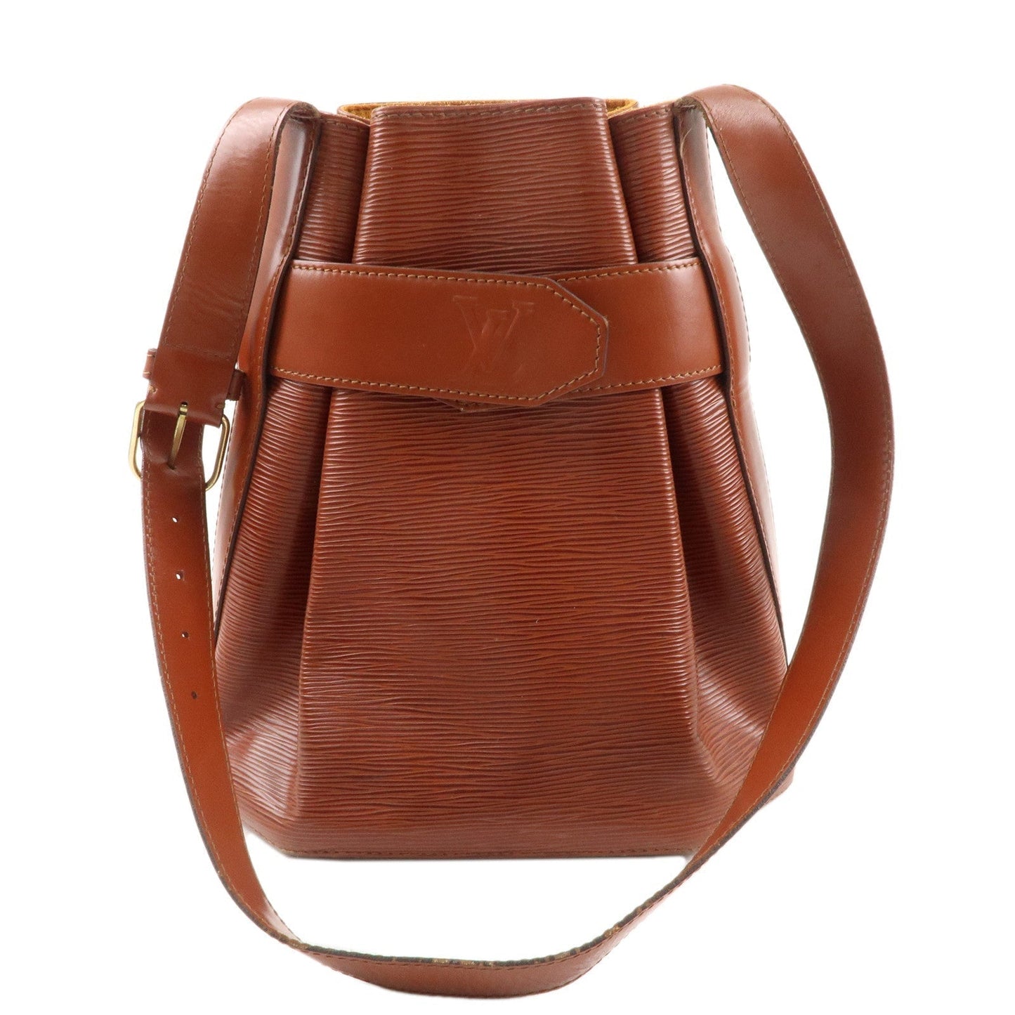 Louis Vuitton Epi Sac D'epaule PM Bucket Bag Kenya Brown M80203