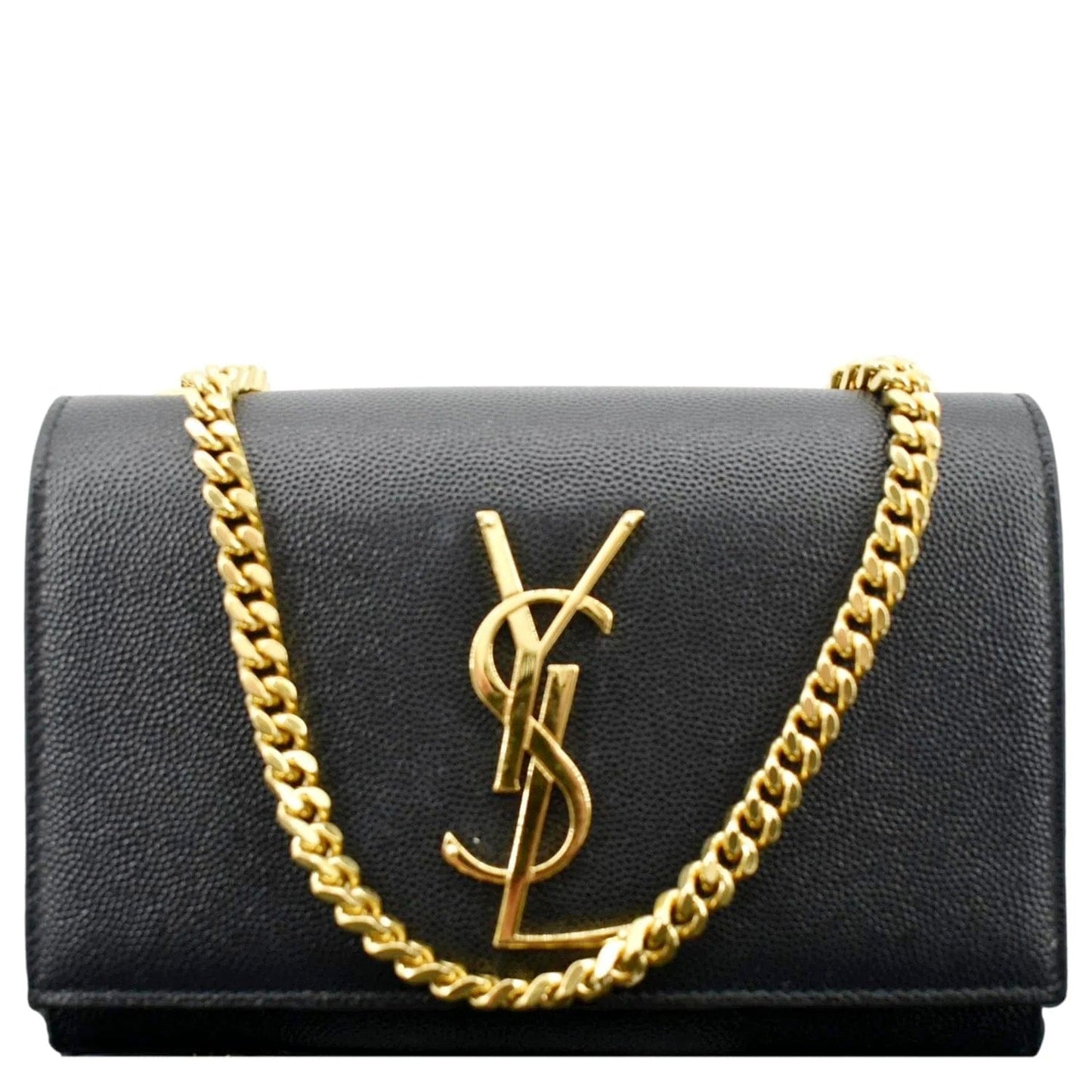SAINT LAURENT Kate Leather Shoulder Bag Black