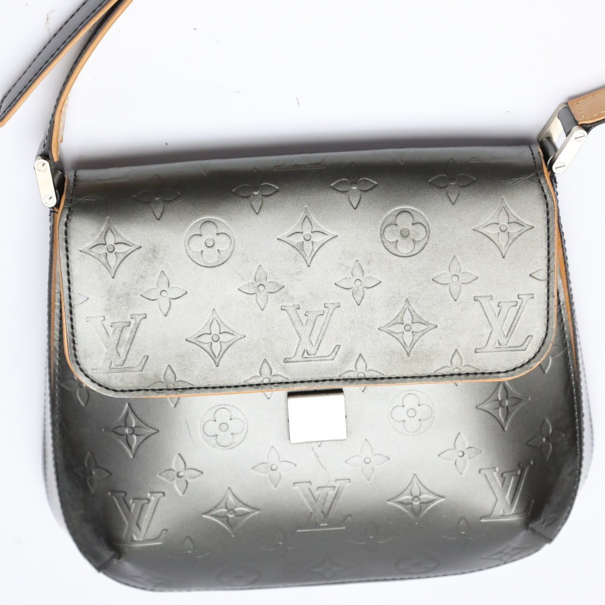 LOUIS VUITTON Shoulder Bag Monogram Matte Leather Noir mat Webster Street Women
