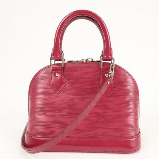 Louis Vuitton Epi Alma BB Hand Bag Shoulder Bag Fuchsia M40851