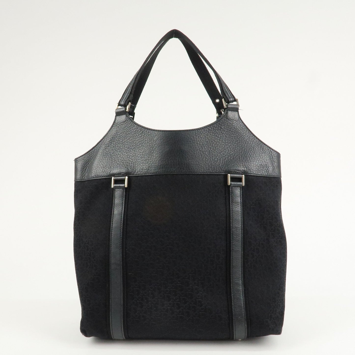 Christian Dior Street Chic Trotter Canvas Leather Tote Bag