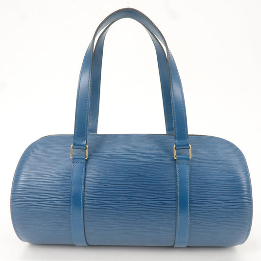 Louis Vuitton Epi Soufflot Shoulder Bag Hand Bag Blue M52222