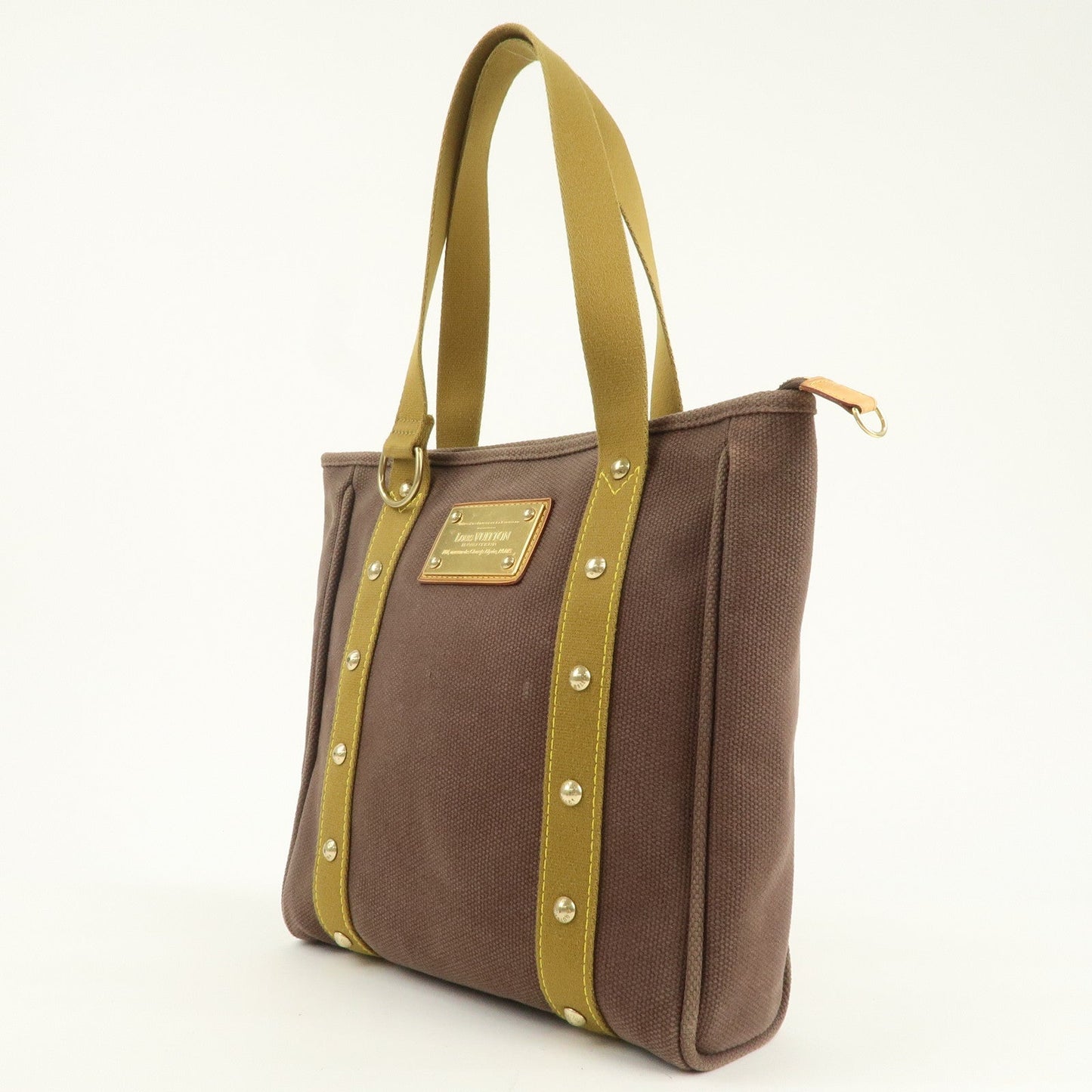 Louis Vuitton Antigua Cabas MM Tote Bag Shoulder Bag Brown M40086