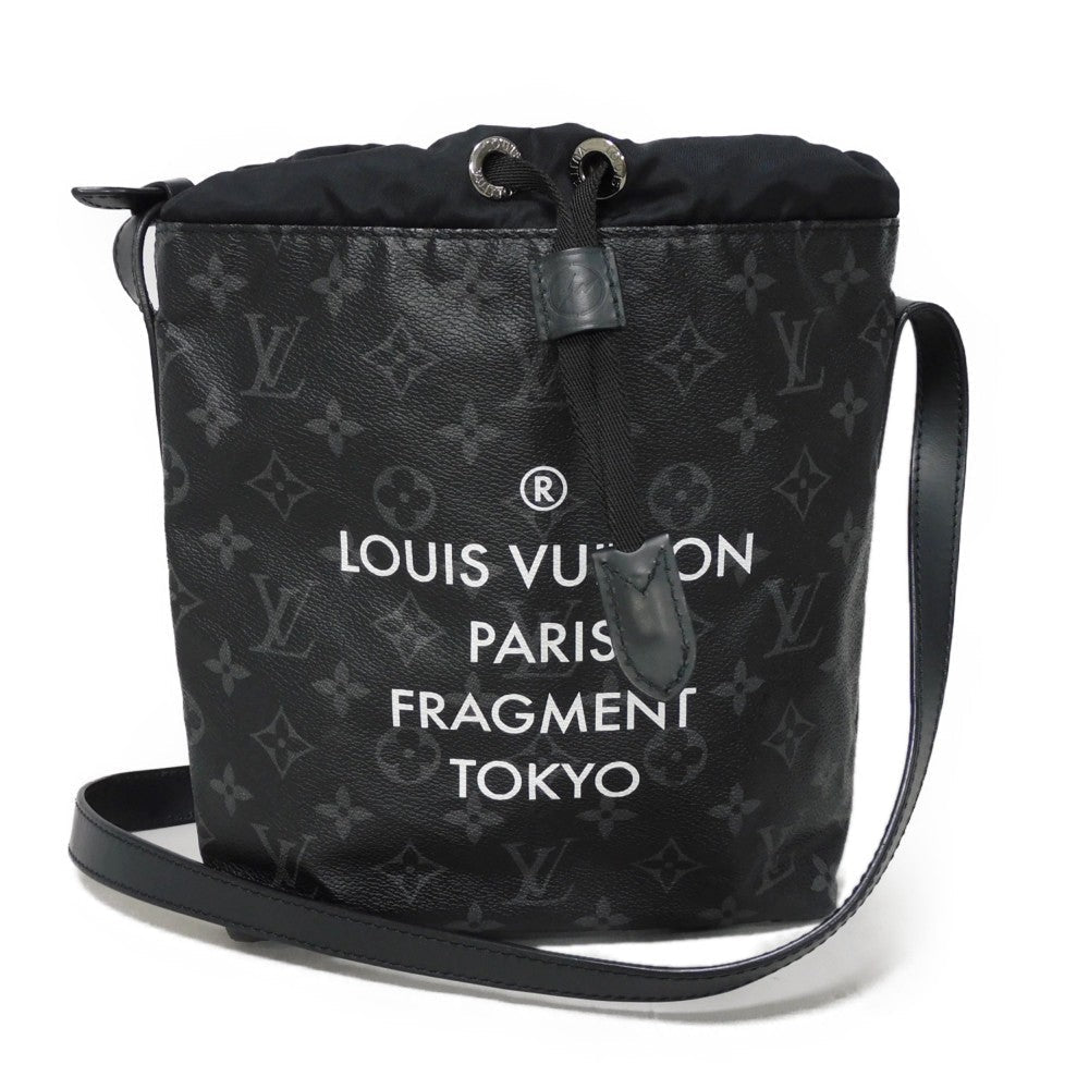 LOUIS VUITTON Shoulder Bag Monogram Eclipse Canvas Noir LV Circle Fragment Logo Circle Thunder Hiroshi Fujiwara Monogram Eclipse Nano Bag mens