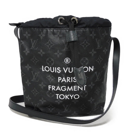 LOUIS VUITTON Shoulder Bag Monogram Eclipse Canvas Noir LV Circle Fragment Logo Circle Thunder Hiroshi Fujiwara Monogram Eclipse Nano Bag mens