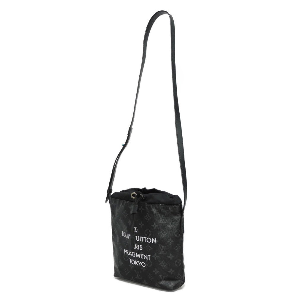 LOUIS VUITTON Shoulder Bag Monogram Eclipse Canvas Noir LV Circle Fragment Logo Circle Thunder Hiroshi Fujiwara Monogram Eclipse Nano Bag mens