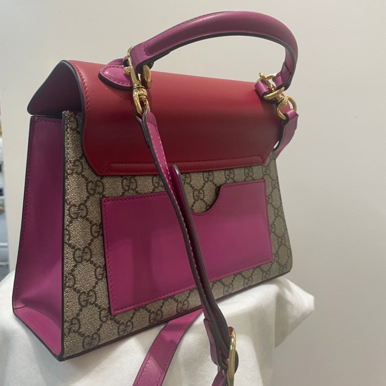 Gucci Leather Canvas Crossbody
