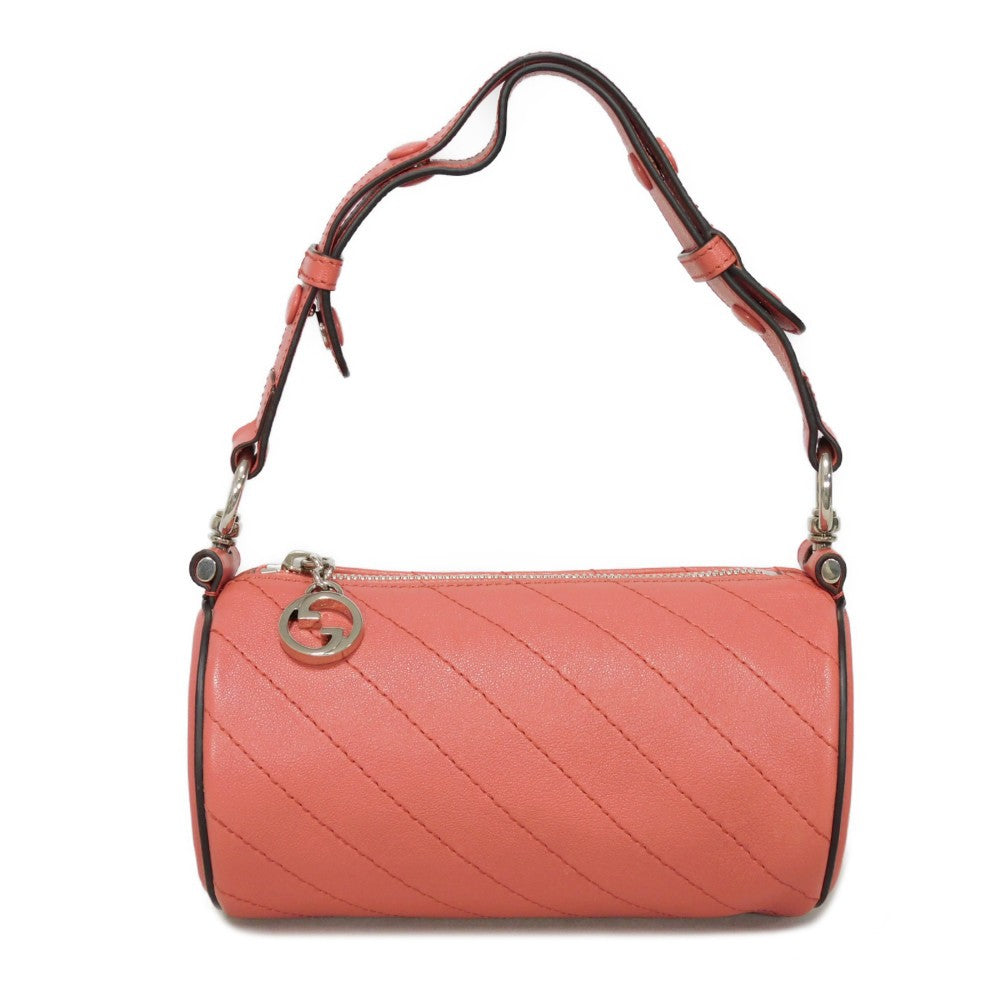 GUCCI Shoulder Bag 760170 AACPY 6701 Calf leather pink GG Charm RFID IC Chip Und Interlocking G Blondie Mini Bag Women