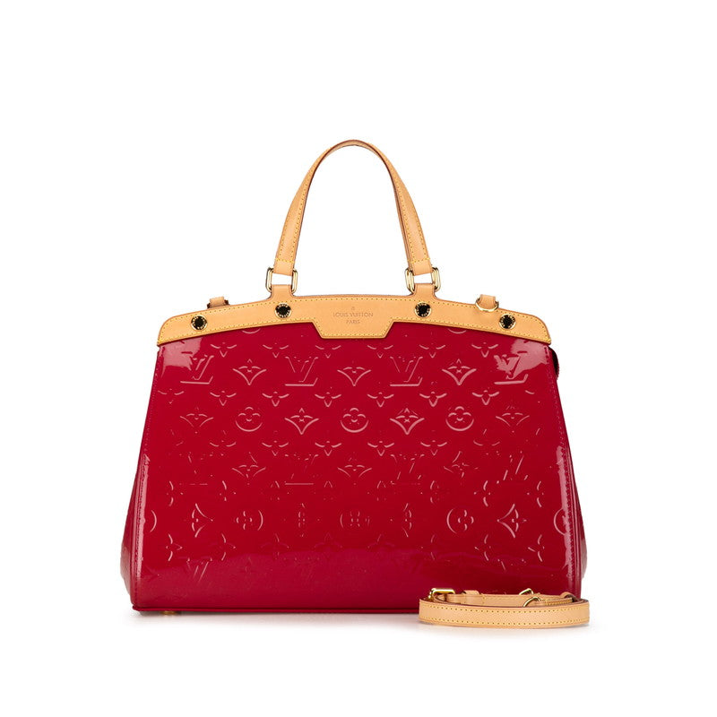 Louis Vuitton Monogram Vernis Blair MM Handbag 2WAY M91798 Rose Andy Pink Patent Leather Louis Vuitton