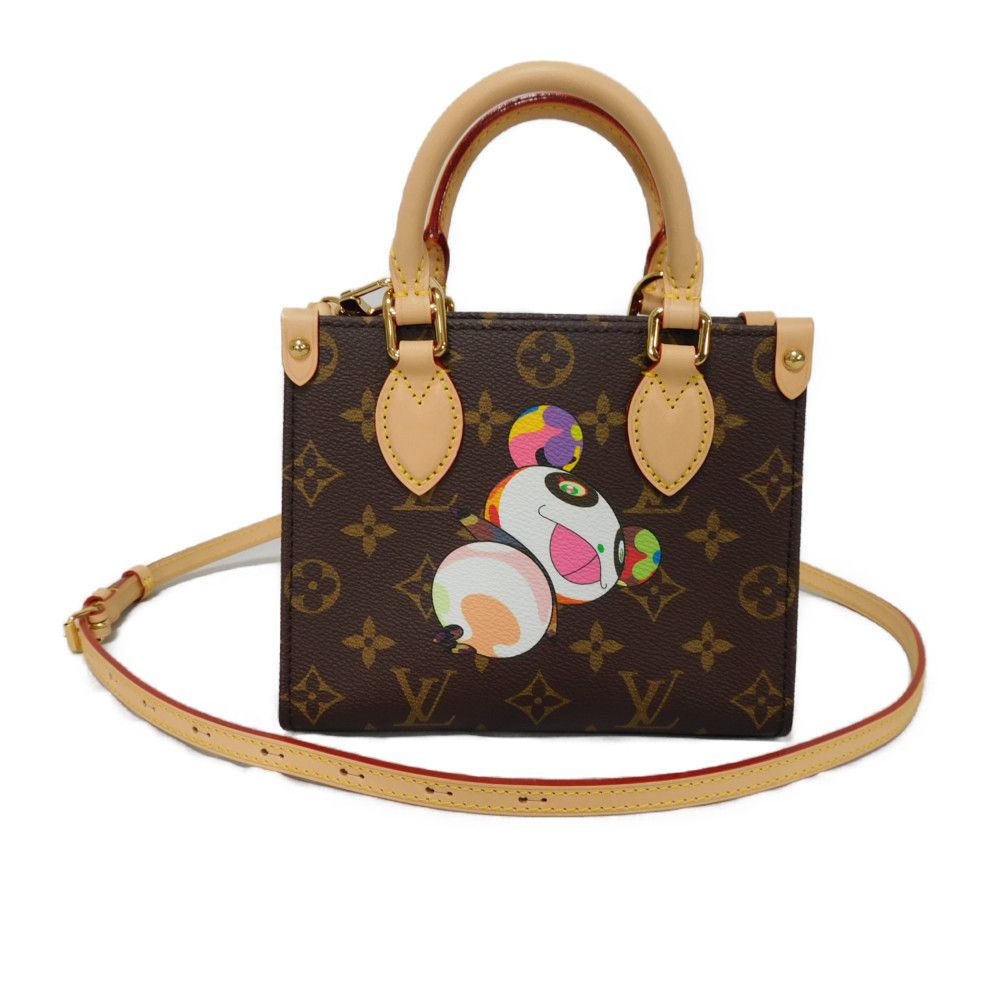 LOUIS VUITTON Tote Bag Monogram canvas (panda print) x microfiber multicolor Takashi Murakami Shoulder Bag RFID Und Monogram panda LVxTM On-the-Go BB Women