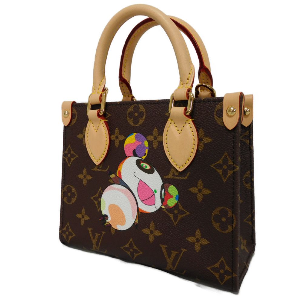 LOUIS VUITTON Tote Bag Monogram canvas (panda print) x microfiber multicolor Takashi Murakami Shoulder Bag RFID Und Monogram panda LVxTM On-the-Go BB Women