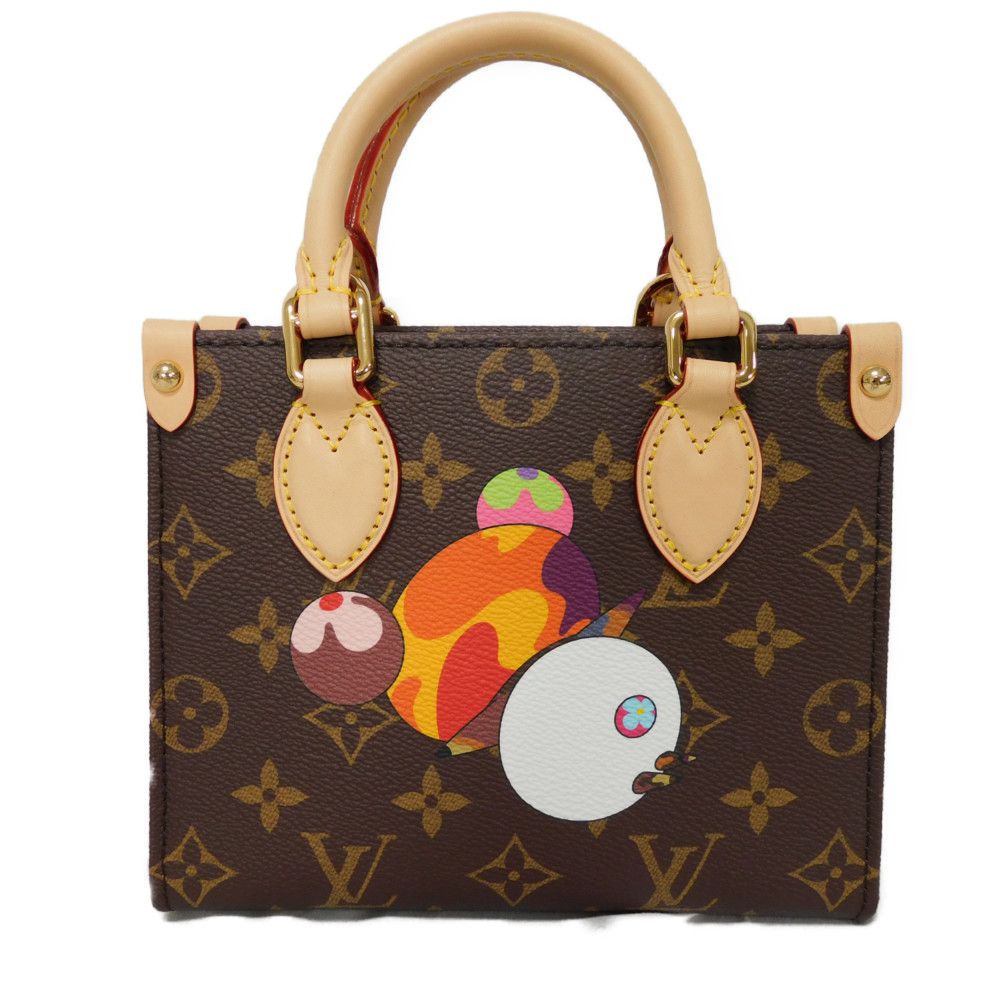 LOUIS VUITTON Tote Bag Monogram canvas (panda print) x microfiber multicolor Takashi Murakami Shoulder Bag RFID Und Monogram panda LVxTM On-the-Go BB Women