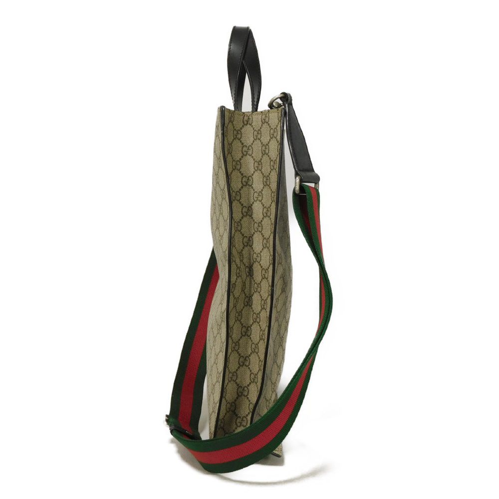 GUCCI Tote Bag 456217 K5IAN 9678 Soft GG Supreme canvas (polyurethane finish) beige Web stripe Soft GG Supreme Tote