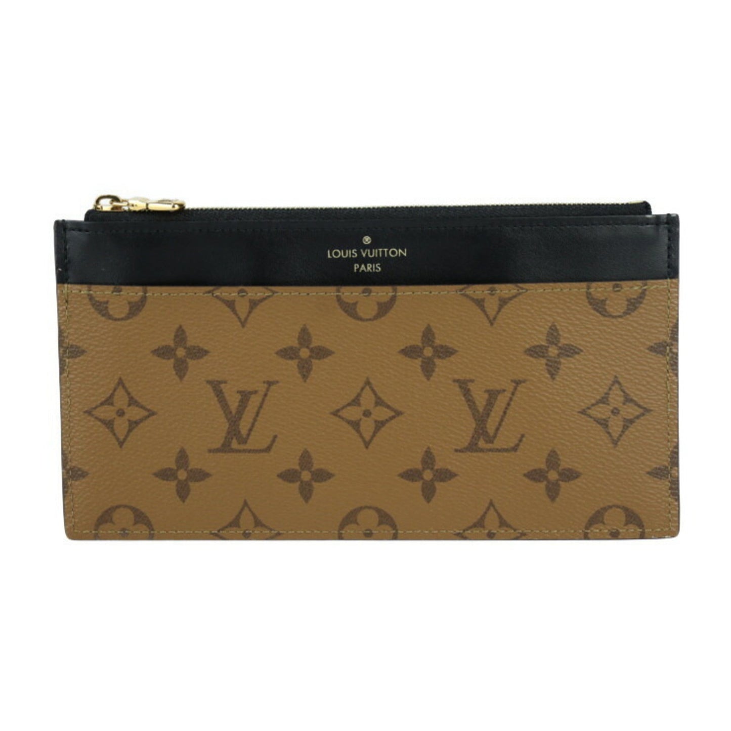 Louis Vuitton Monogram Reverse Leather Long Wallet (Bi-Fold)
