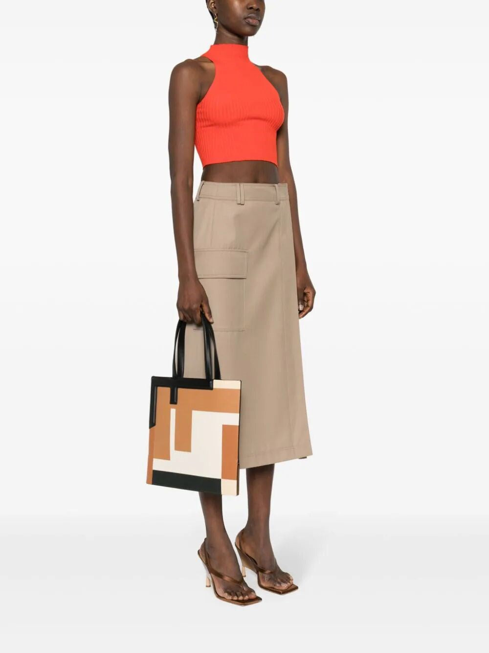 Fendi Women Fendi Flip Medium Shopper Bag