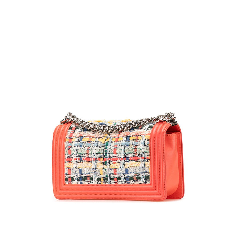 Chanel Boy Chanel Coco Tweed Lambskin Shoulder Bag