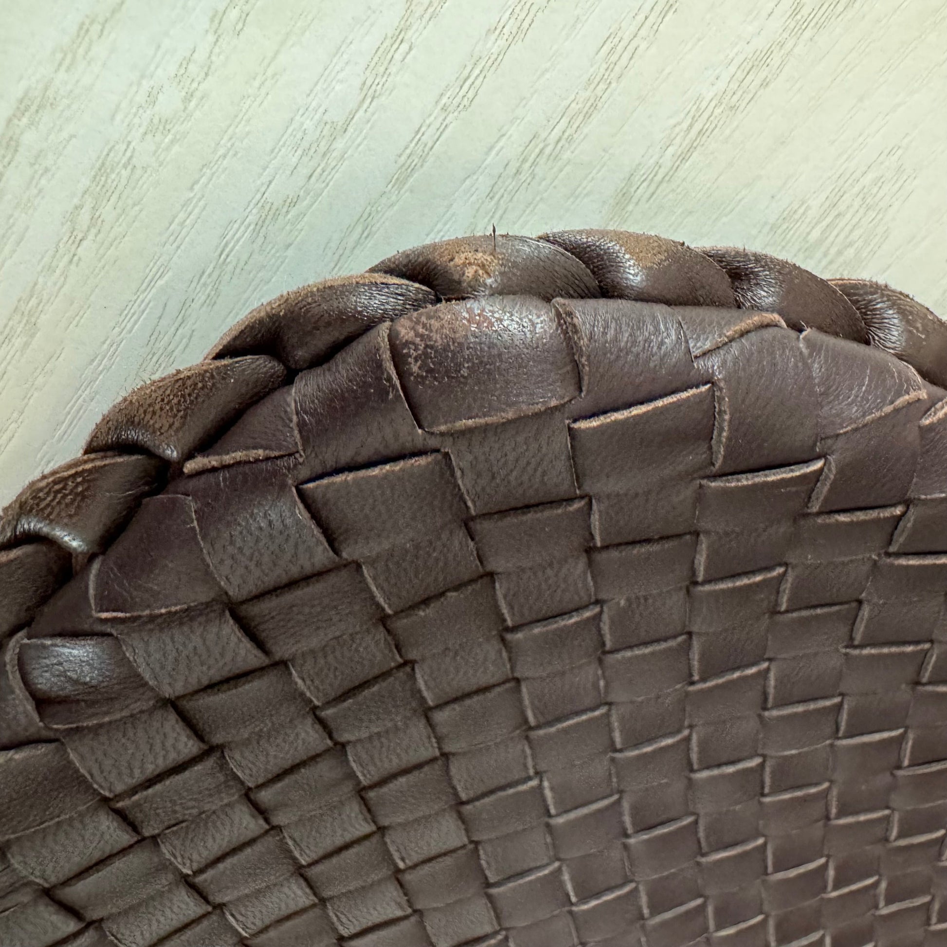 Bottega Veneta Intrecciato Hobo Bag Large Dark Chocolate Brown Lambskin leather 47cm