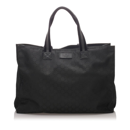 Gucci Black Canvas Tote Style 4