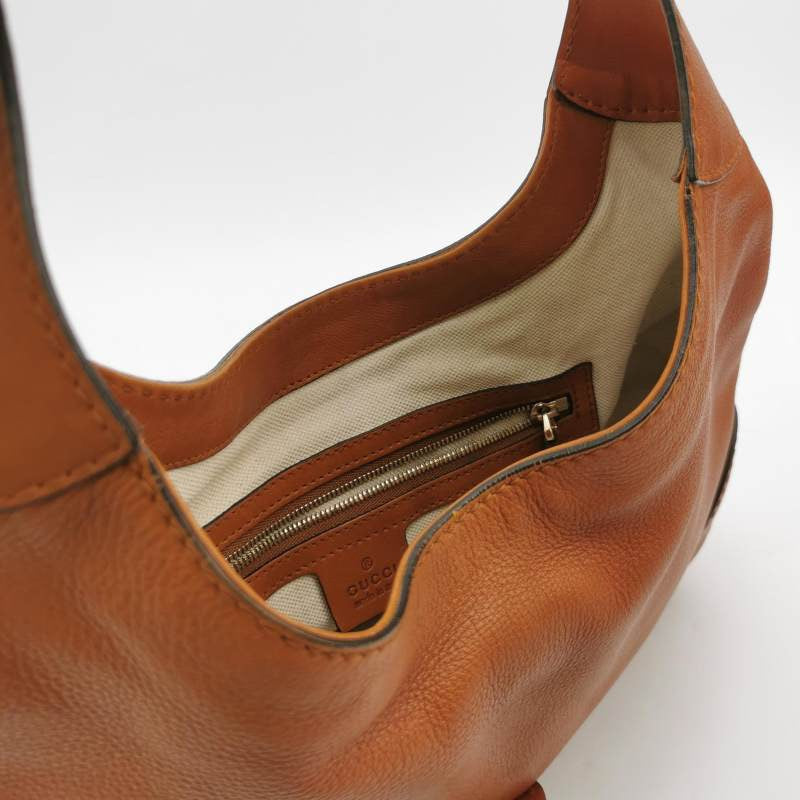 Gucci Jackie 1961 Soft Tan Brown Leather Bag Medium