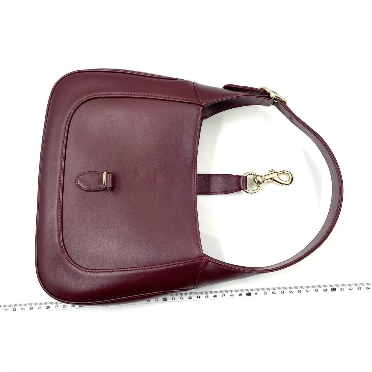 Gucci Jackie 1961 Small Ancora Red Burgundy Leather Shoulder Bag