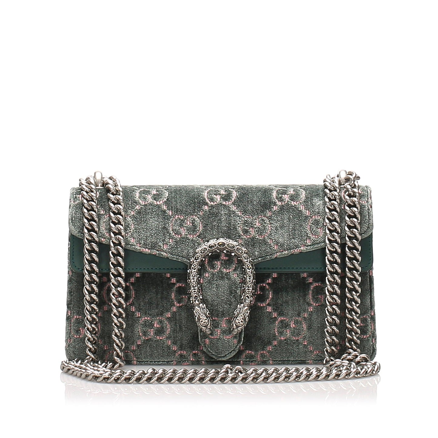 Gucci Monogram Chain Leather Shoulder Bag