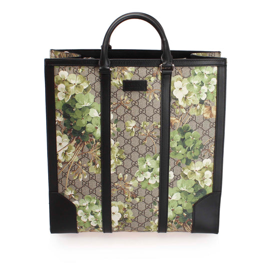 Gucci Leather Canvas Tote