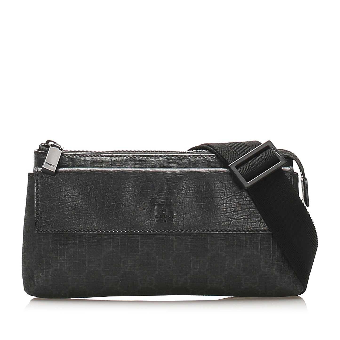 Gucci Leather Canvas Shoulder Bag