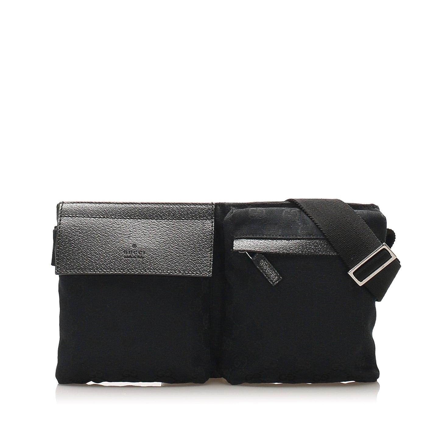 Gucci Leather Canvas Shoulder Bag