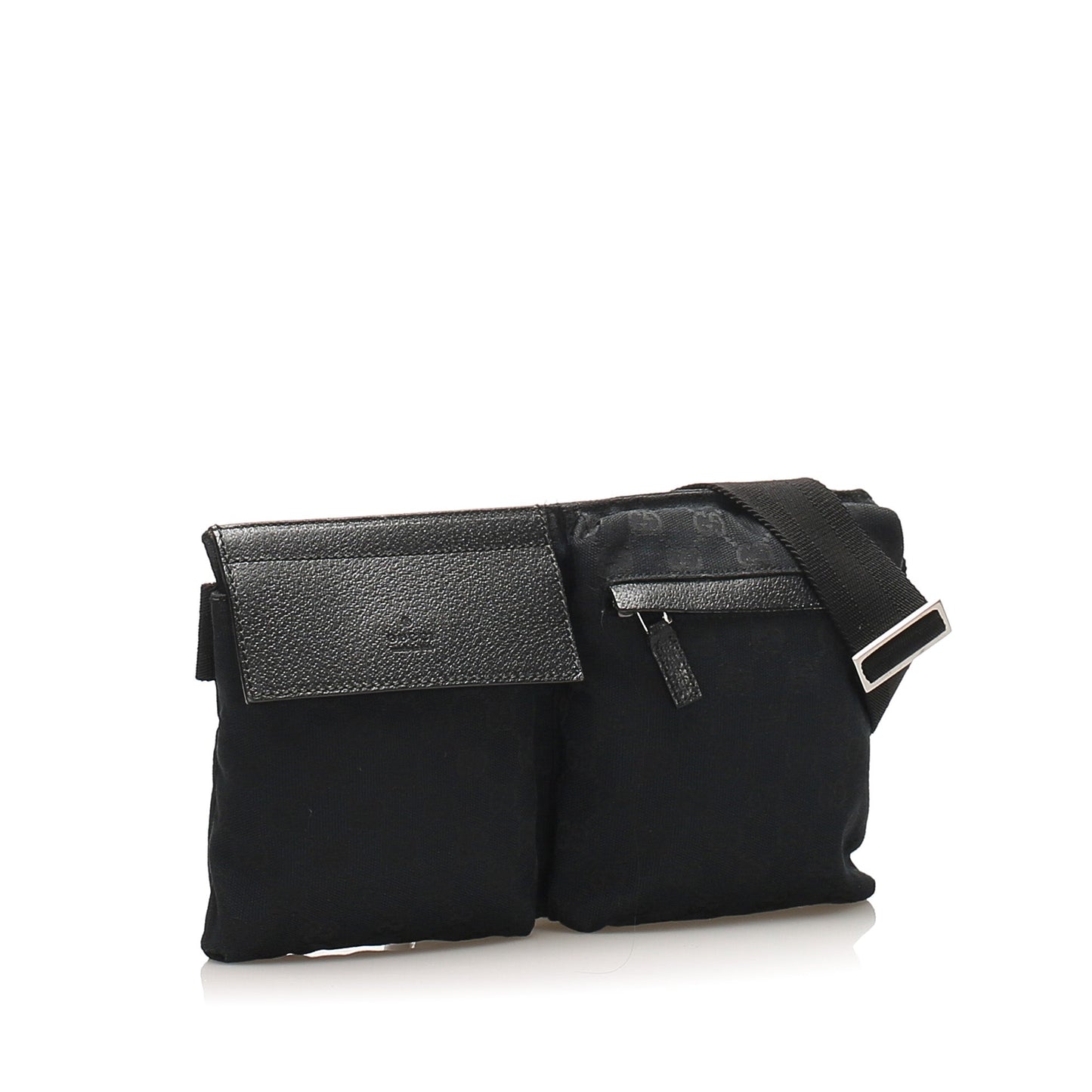 Gucci Leather Canvas Shoulder Bag