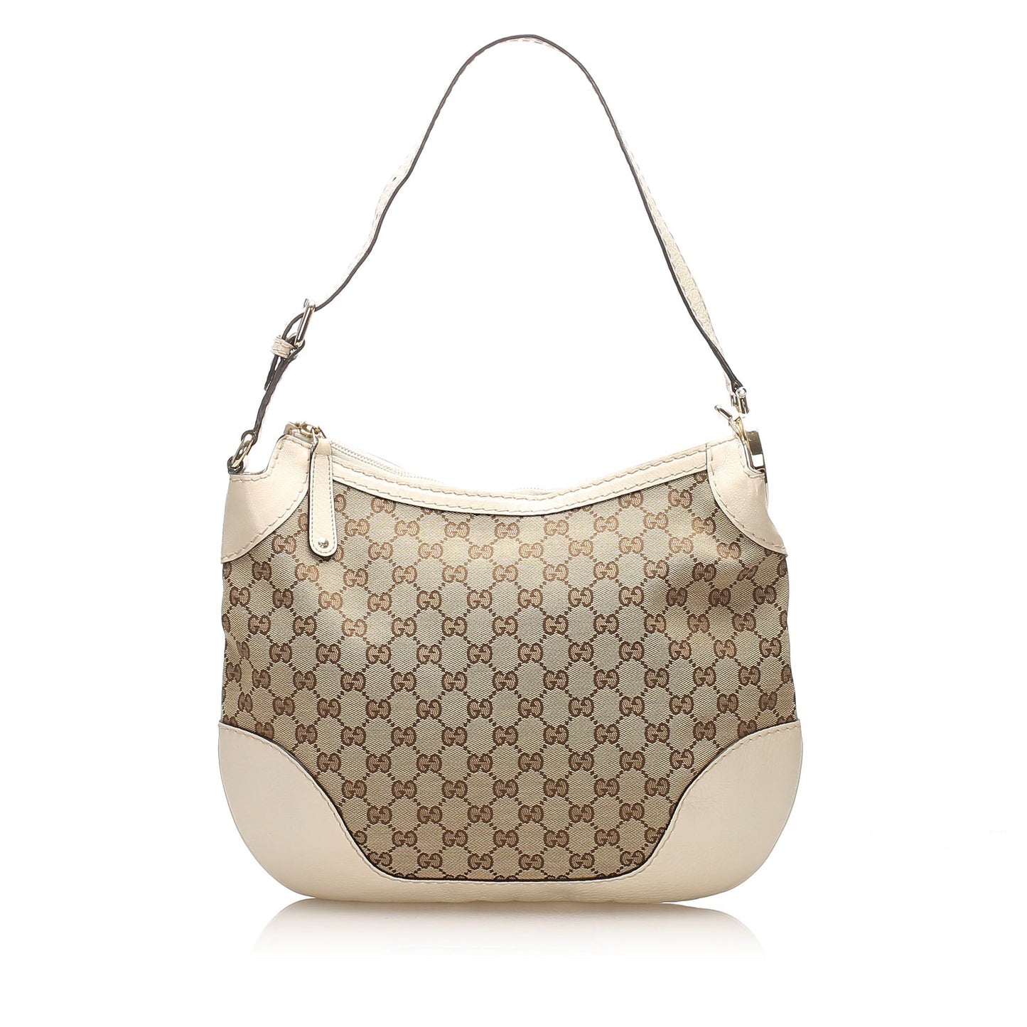 Gucci Leather Canvas Shoulder Bag