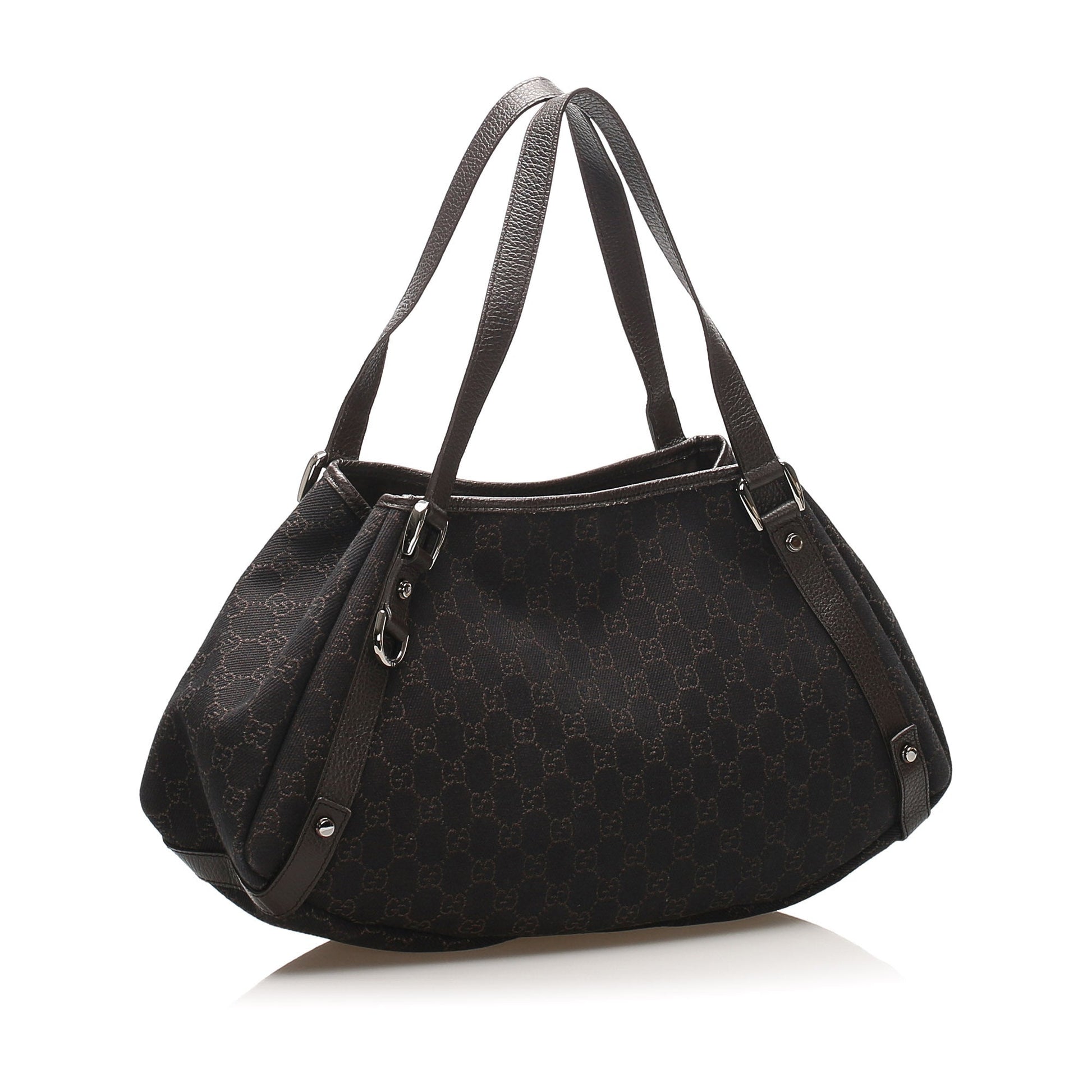 Gucci Leather Canvas Tote