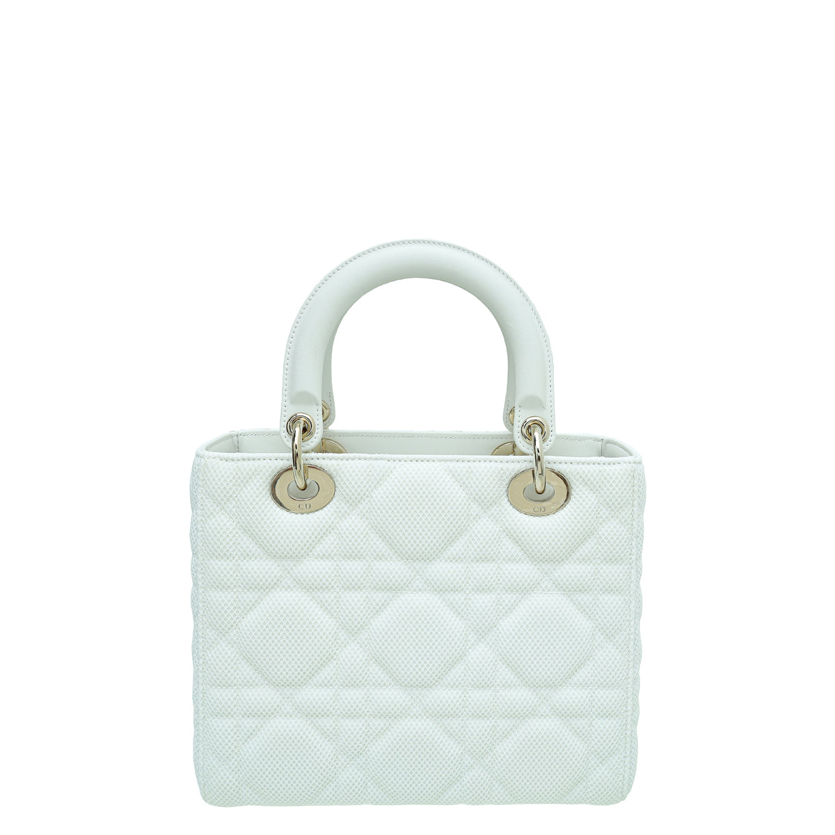 Christian Dior White Lady Dior Mesh Medium Bag