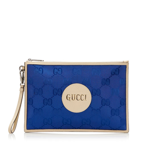 Gucci Nylon Leather Clutch