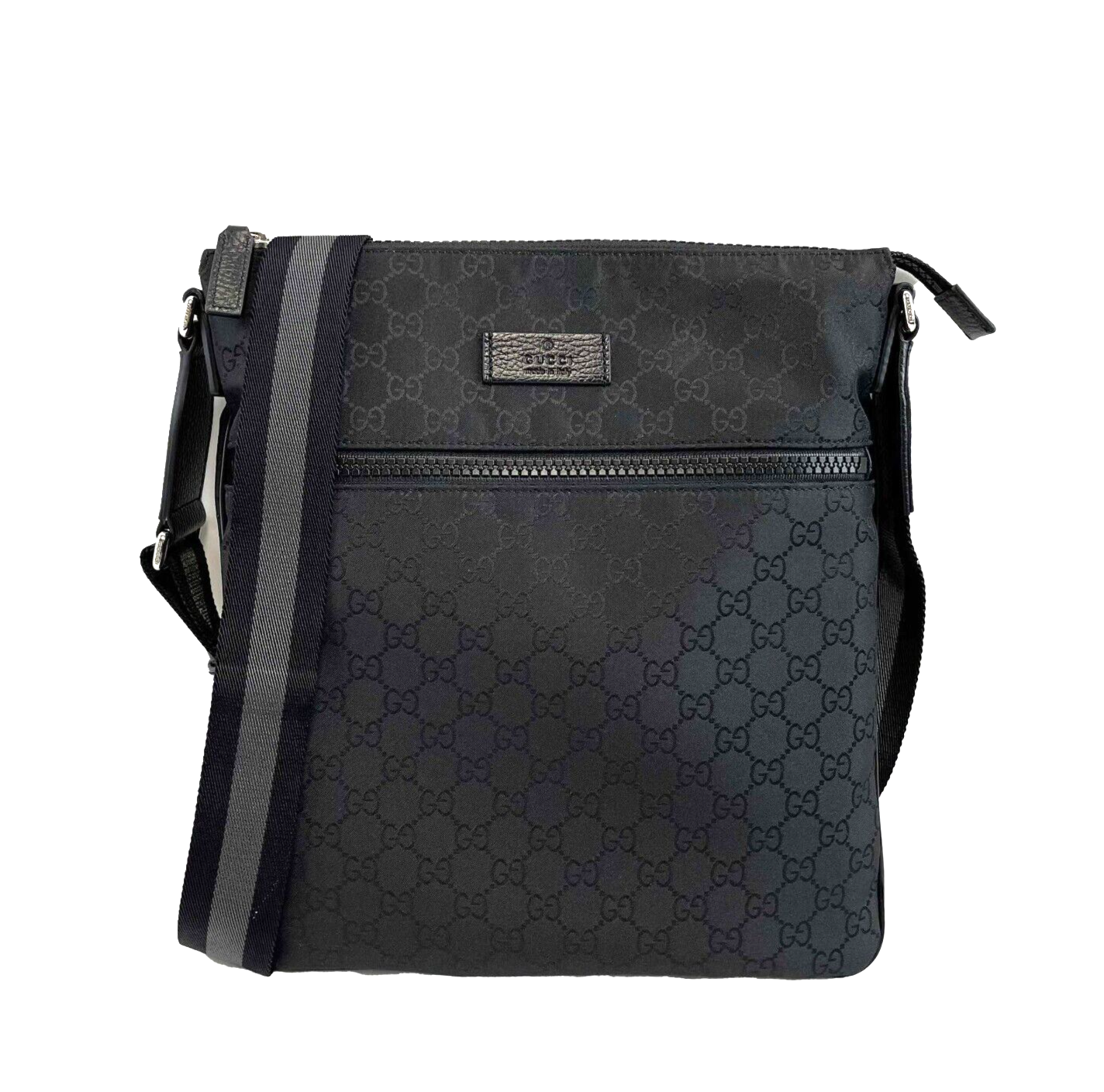 Gucci Monogram Nylon Leather Canvas Crossbody