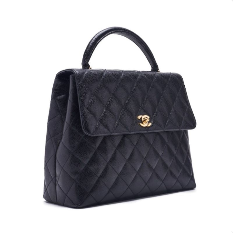 CHANEL CHANEL Matrasse Turn-Lock Kerry- Handbag Caviar S Black Shoulder Bag Mini Shoulder Bag Bag Hybrid Ship] Dutch Shark Online