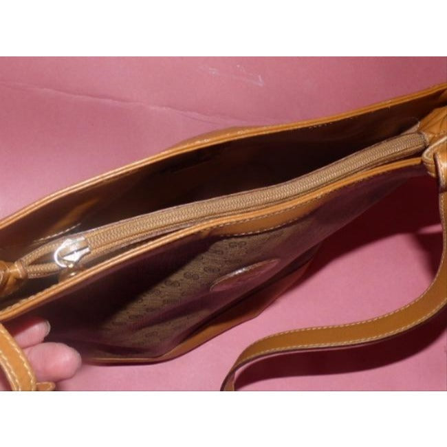 Gucci Leather Canvas Shoulder Bag